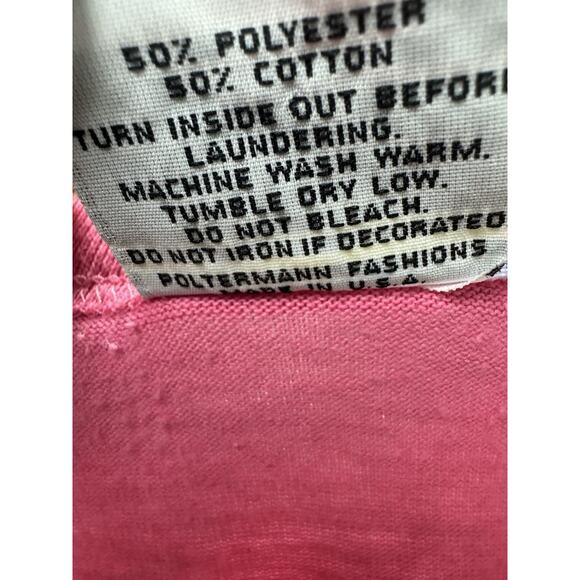 Vintage PFI All Over Print Brown Bunny Pink XL Single Stitch T-Shirt Retro - Picture 3 of 6